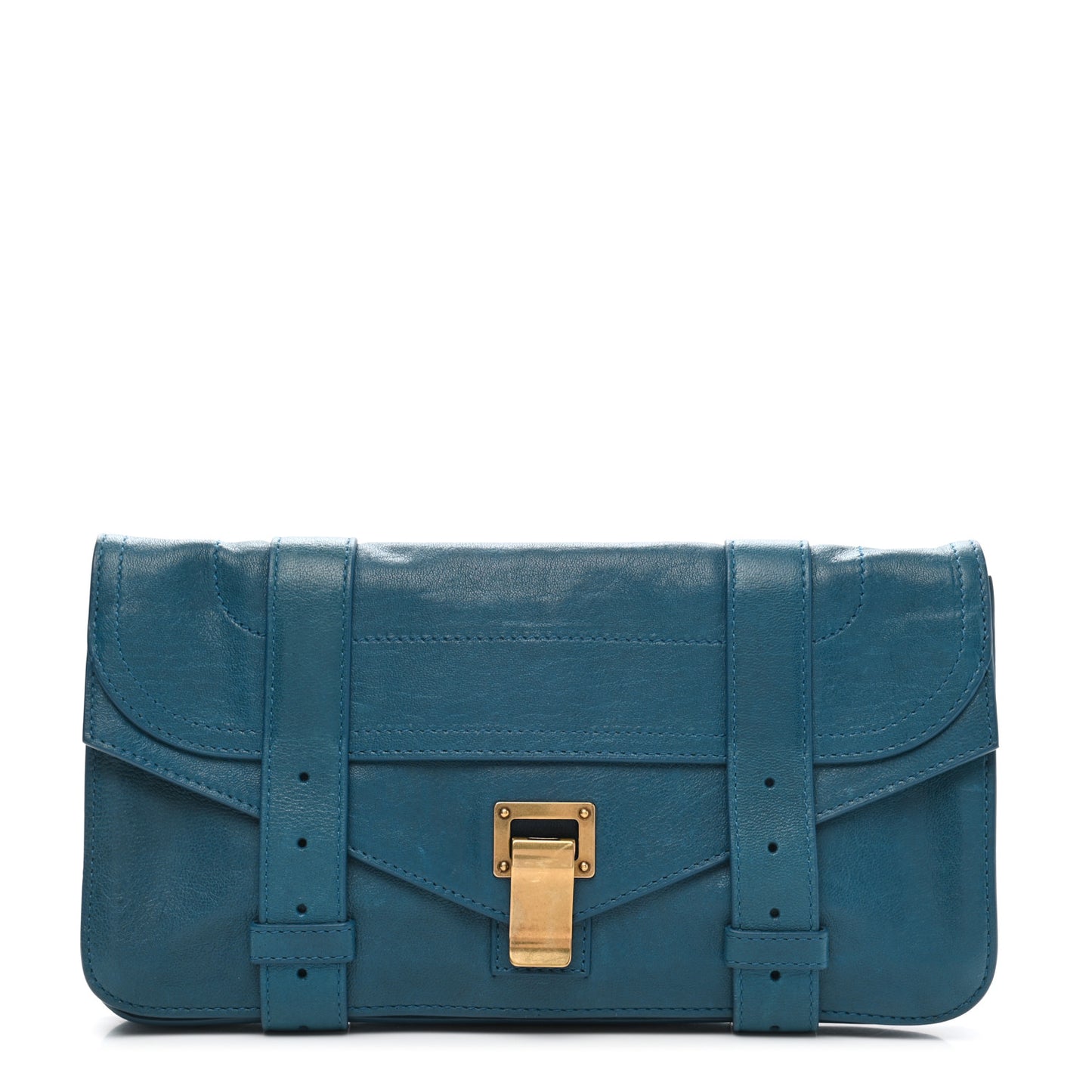 Lambskin PS1 Pochette Clutch Blue