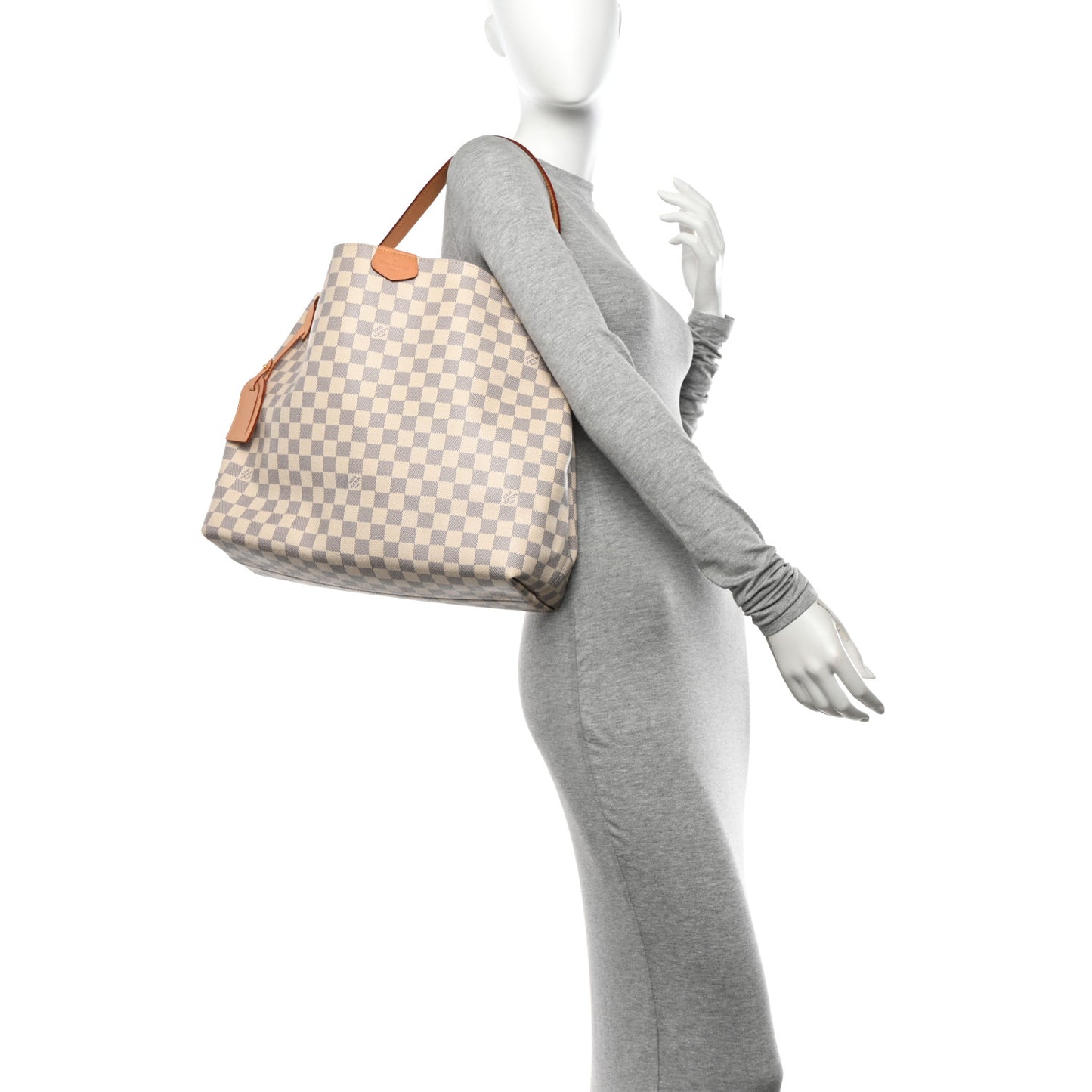 Damier Azur Graceful MM Rose Ballerine