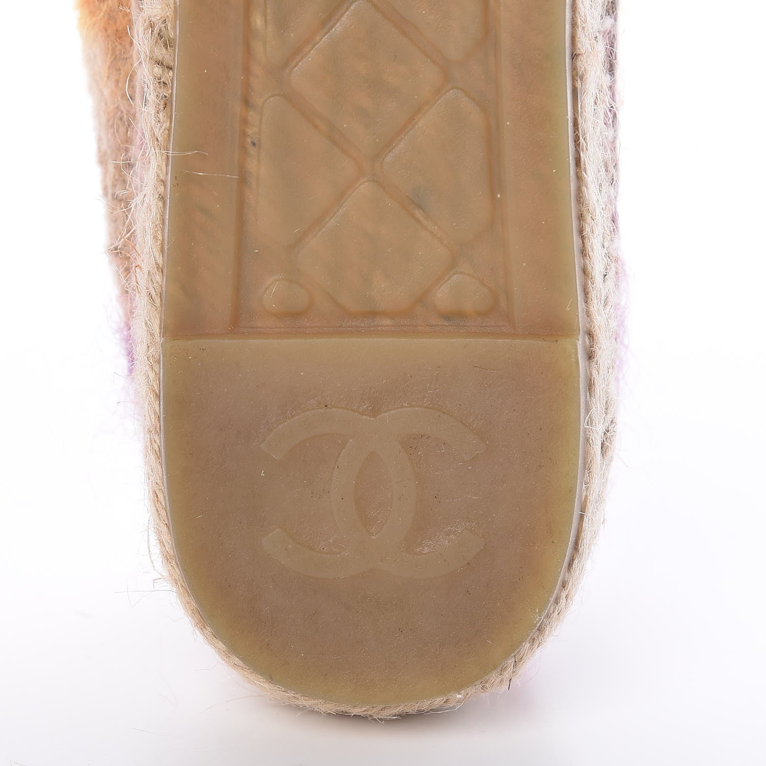 Chanel Tweed CC Espadrilles 35 Pink Multicolor 7 of 9