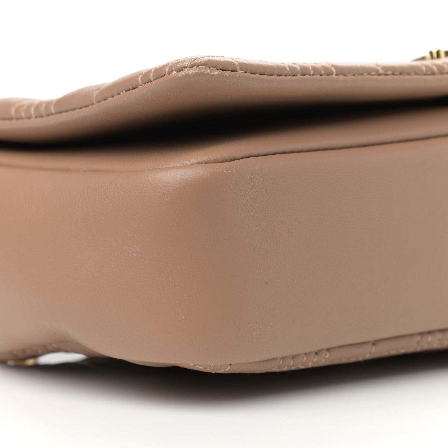 Lambskin Quilted Small Lola Bag Camel