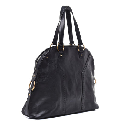 Saint Laurent Calfskin Oversized Muse Black 3 of 9