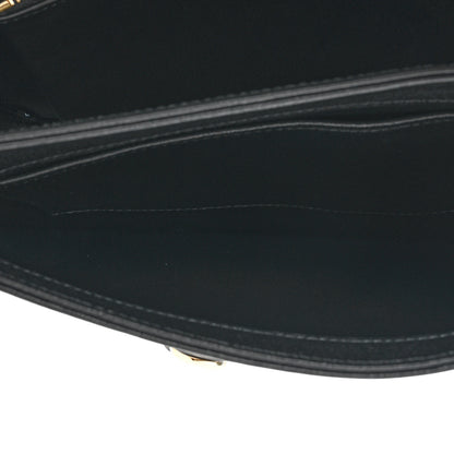 Gucci Sakai Be Green Calfskin Shearling Horsebit 1955 Shoulder Bag Black 5 of 12