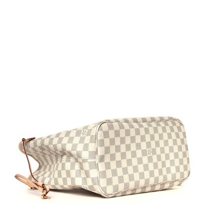 Louis Vuitton Damier Azur Neo Neverfull MM Rose Ballerine 6 of 8