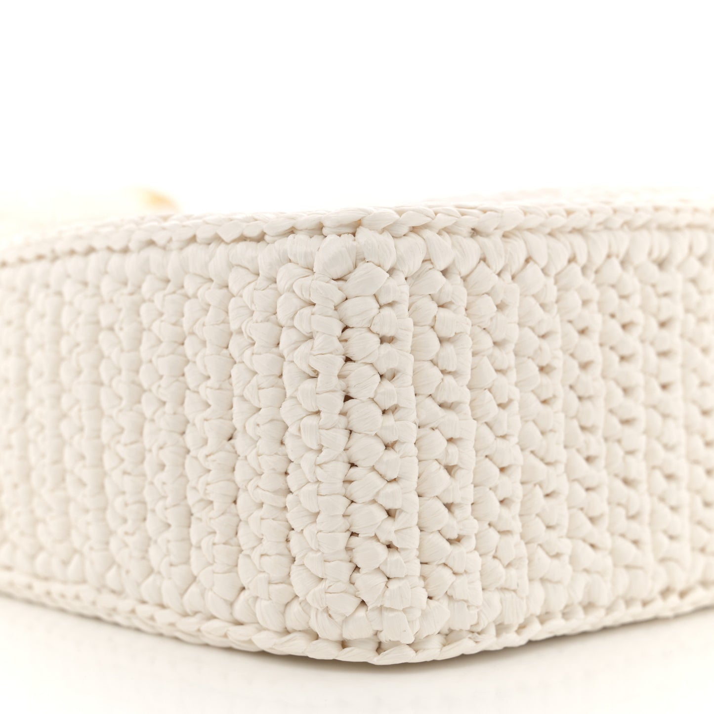 Yarn Raffia Effect Crochet Re-Edition 2005 Shoulder Bag White