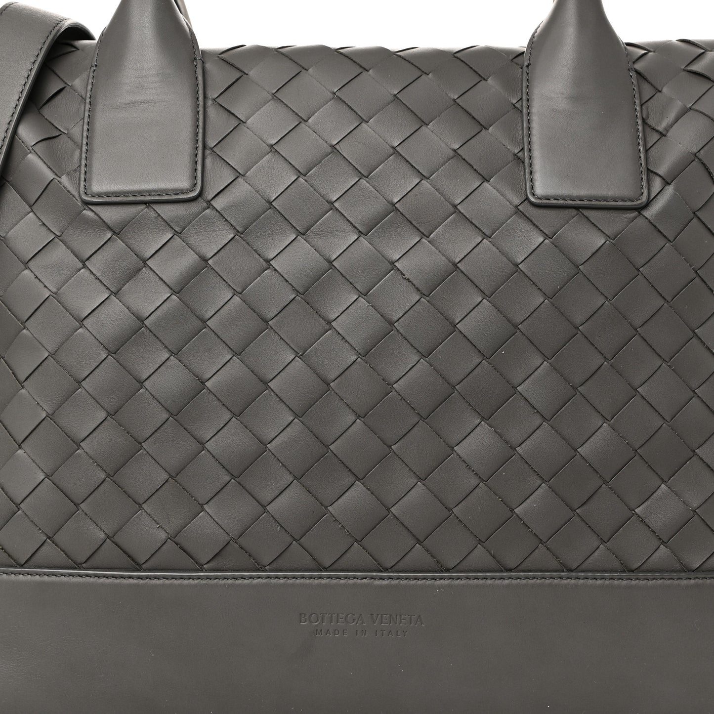 Nappa Intrecciato Briefcase Grey