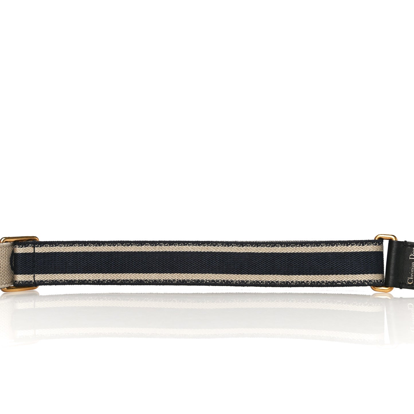 Canvas Embroidered Shoulder Strap Blue