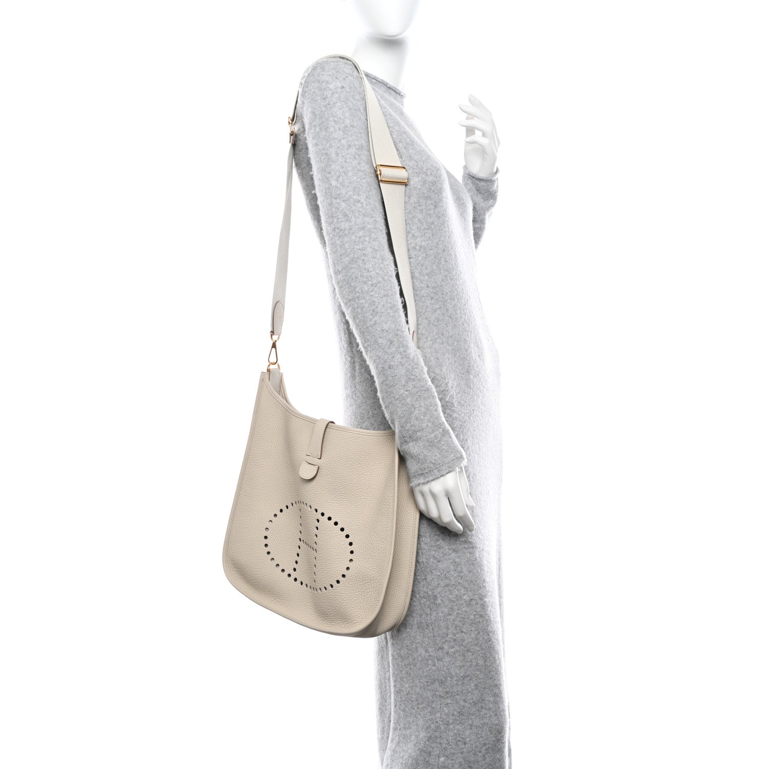 Hermes Taurillon Clemence Evelyne III GM Beton 2 of 10