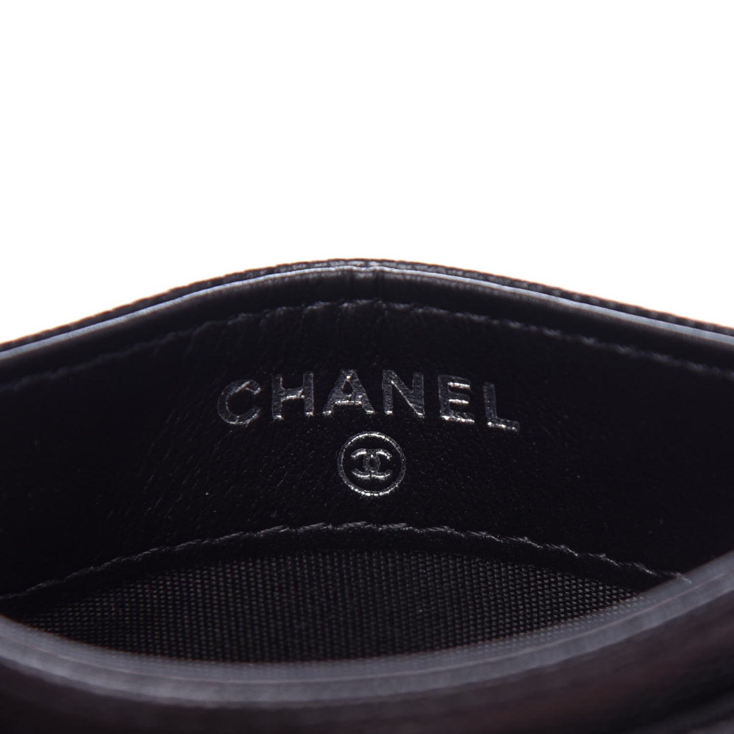 Caviar Quilted My Everything Card Holder Black