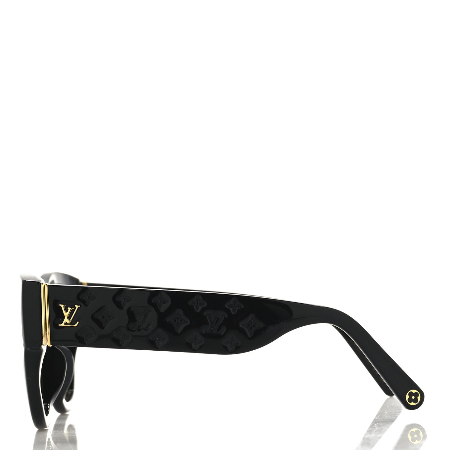 Acetate LV Empreinte Round Sunglasses Z1607E Black