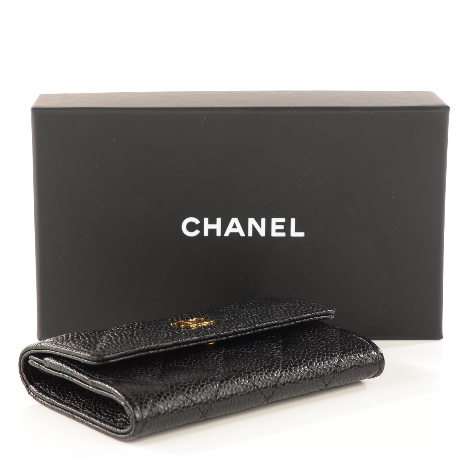 Chanel Caviar Quilted Flap Card Holder Black 4 of 7