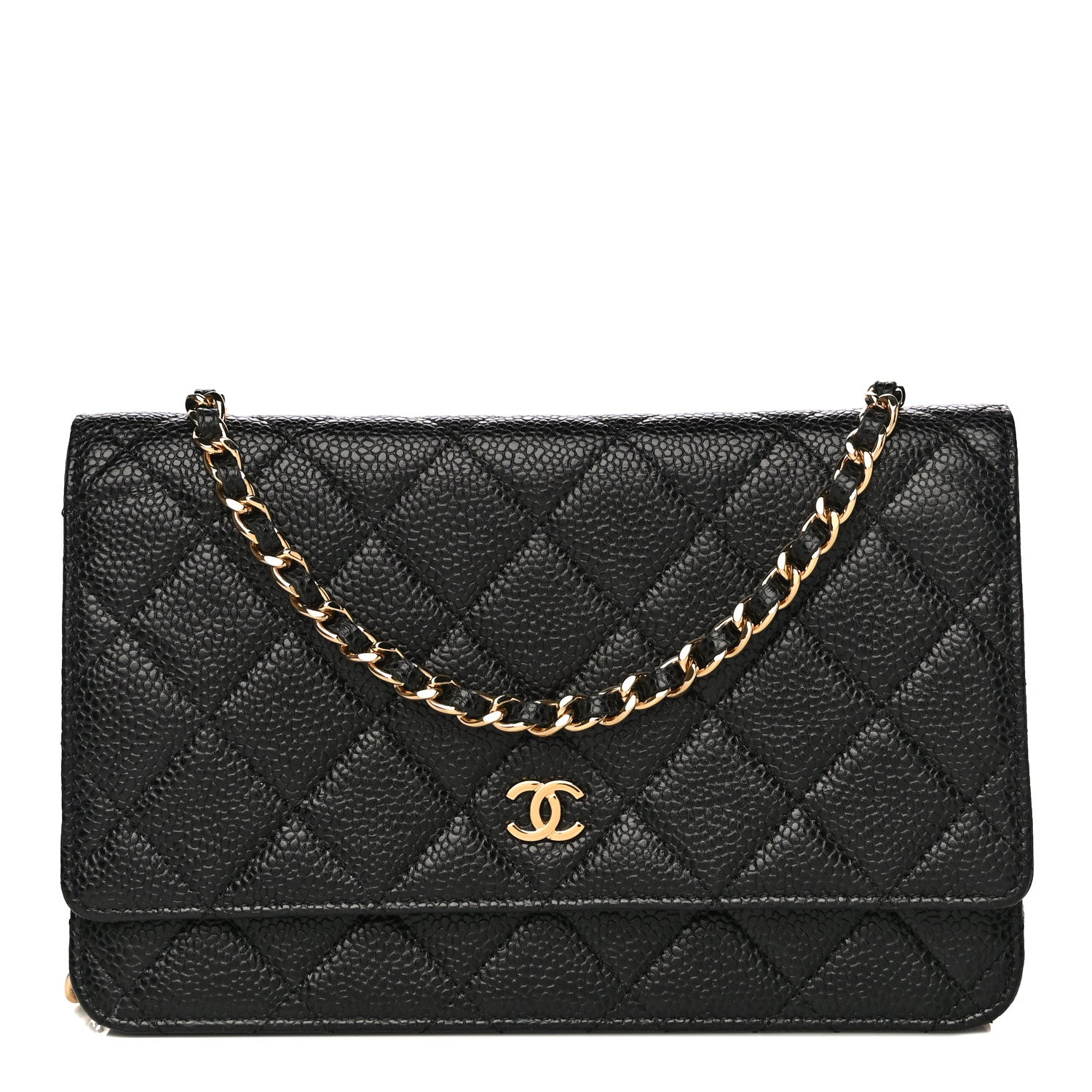Chanel Caviar Quilted Wallet On Chain WOC Black 1 of 12
