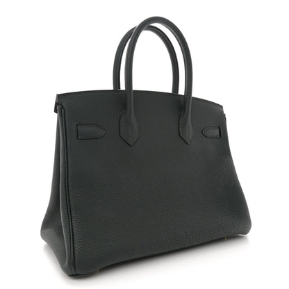 Hermes Togo BIRKIN 30 Vert Fonce 3 of 12