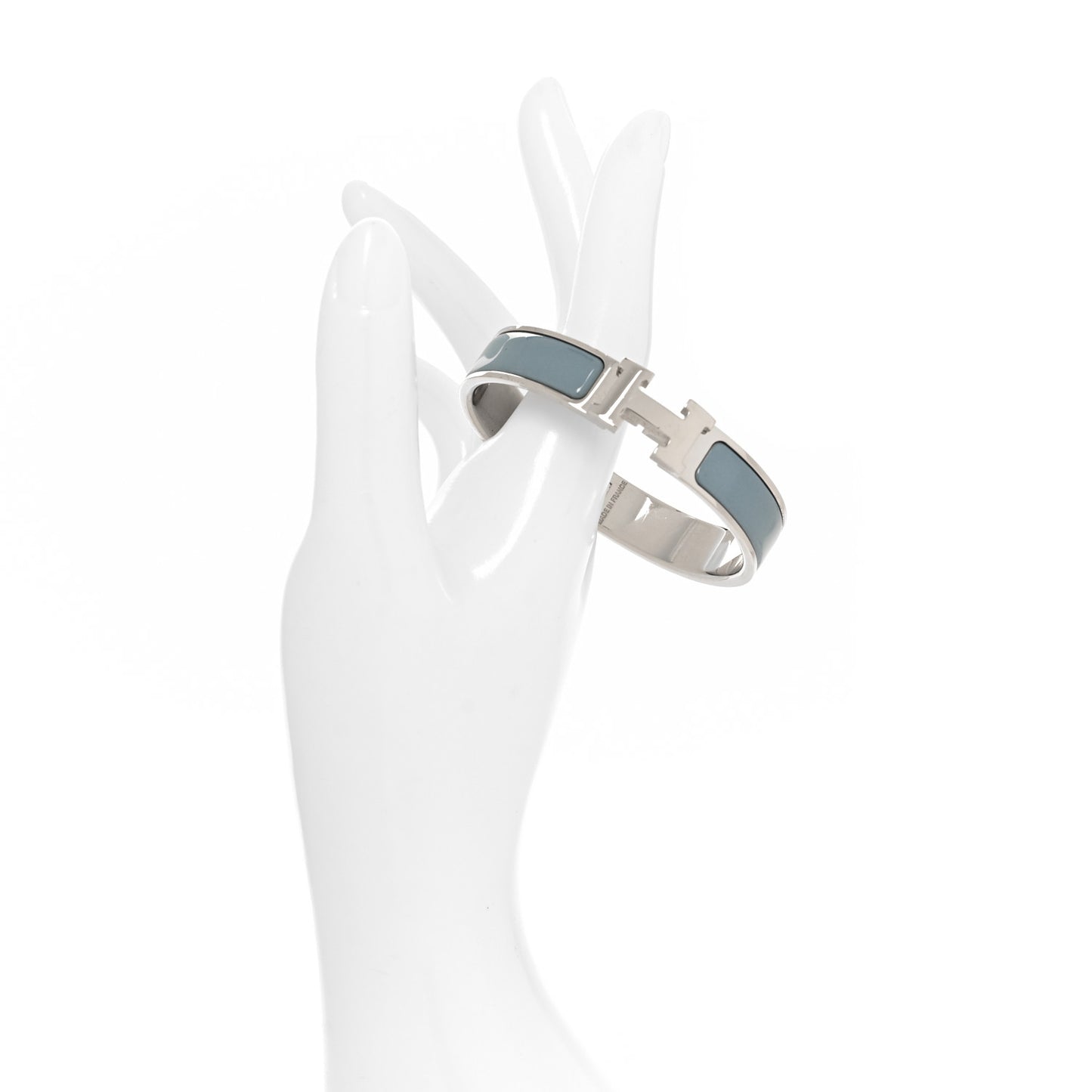 Enamel Narrow Clic Clac H Bracelet PM Gris Orage