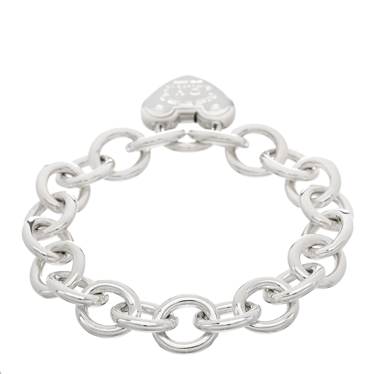 Tiffany Sterling Silver Return to Tiffany Love Lock Bracelet 2 of 3