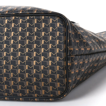 Moynat Grained Calfskin Canvas 1920 Oh! Tote Ruban GM Carbon Bronze 8 of 8