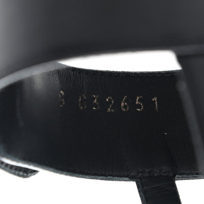 Chanel Calfskin CC Turnlock Sandals 37.5 Black 8 of 10