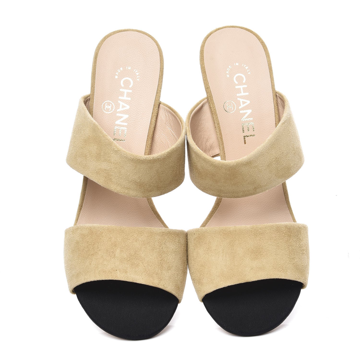 Chanel Suede Kid Pearl Mules 39 Beige 5 of 11