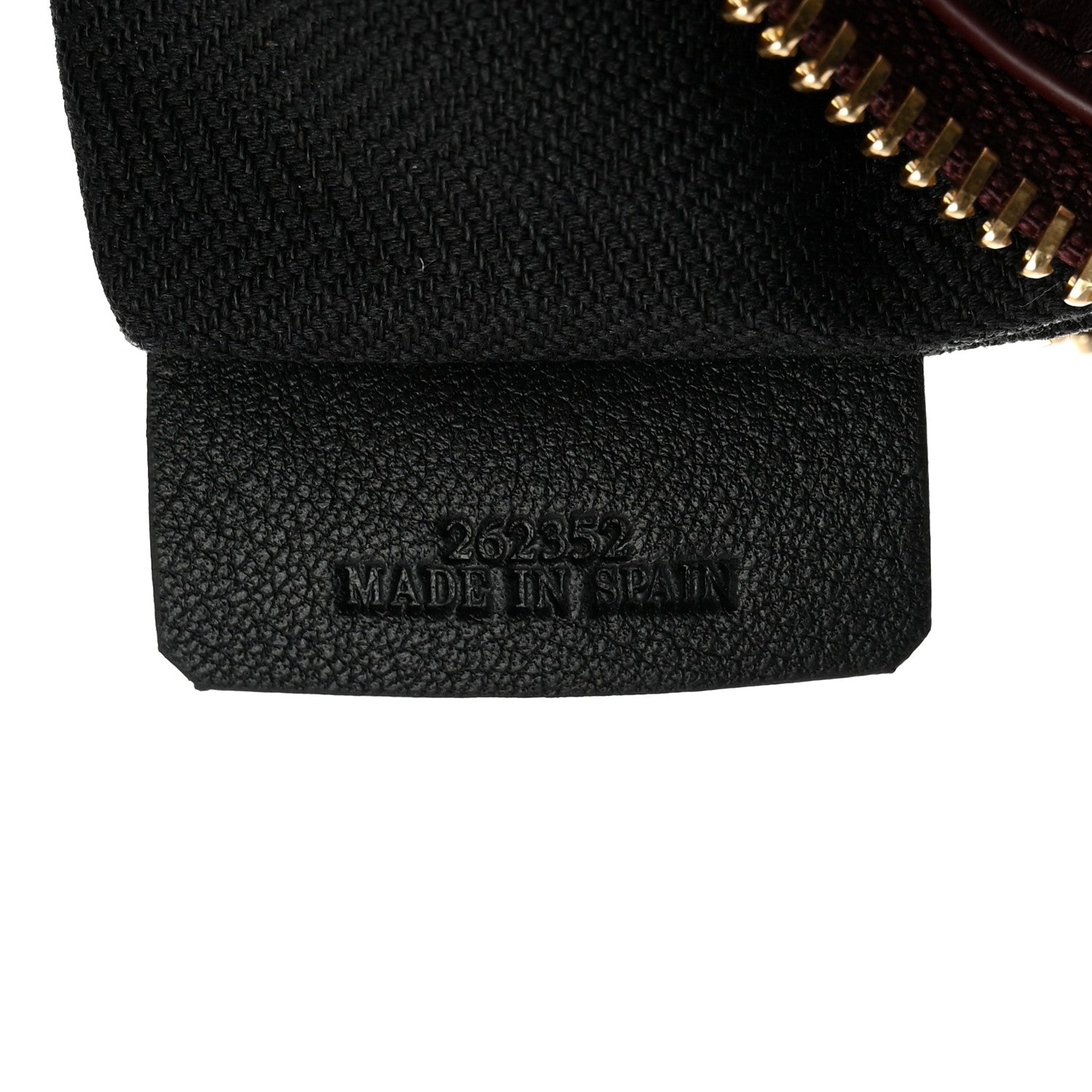 Loewe Shiny Nappa Calfskin Flamenco Knot Pouch Burgundy Emerald 7 of 7