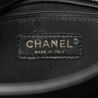 Chanel Grained Calfskin Small Chevron Chic Top Handle Flap Black 6 of 10