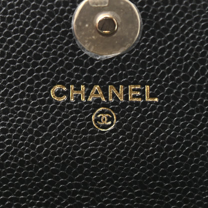 Chanel Caviar Quilted Business Affinity Clutch With Chain Black 7 of 12