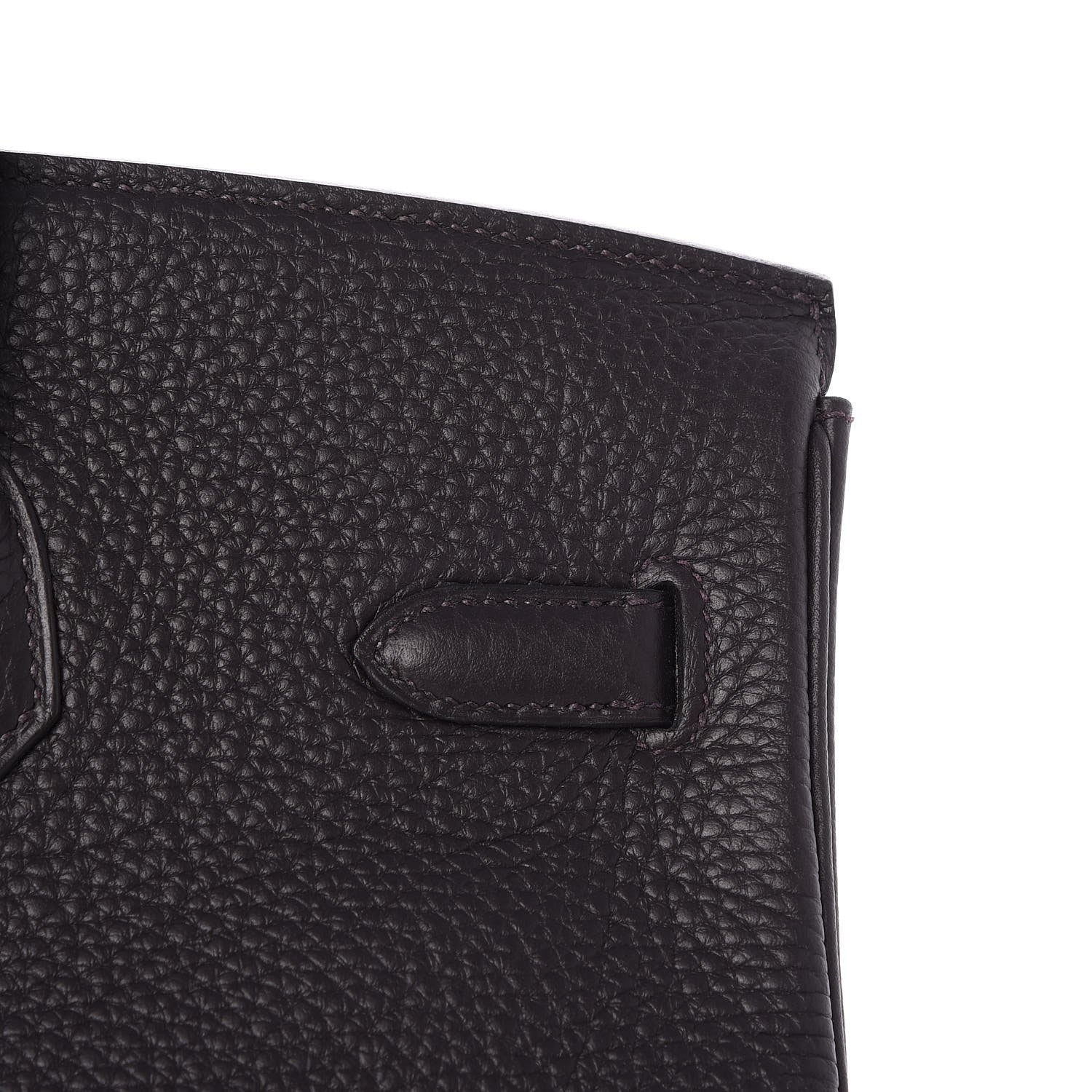 Hermes Taurillon Clemence Birkin 35 Prunoir 29 of 31