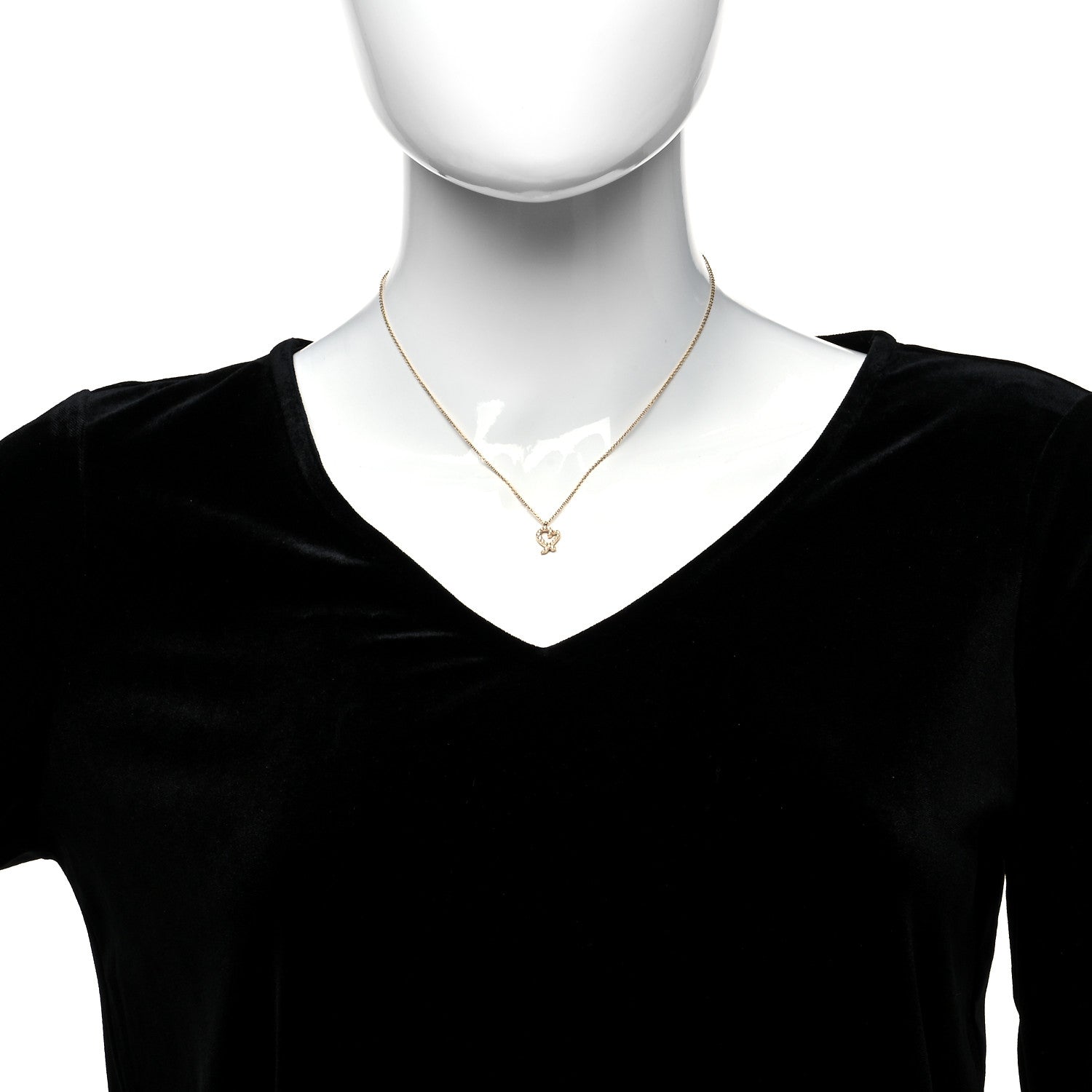 Tiffany 18K Rose Gold Diamond Mini Paloma Picasso Loving Heart Pendant Necklace 2 of 5
