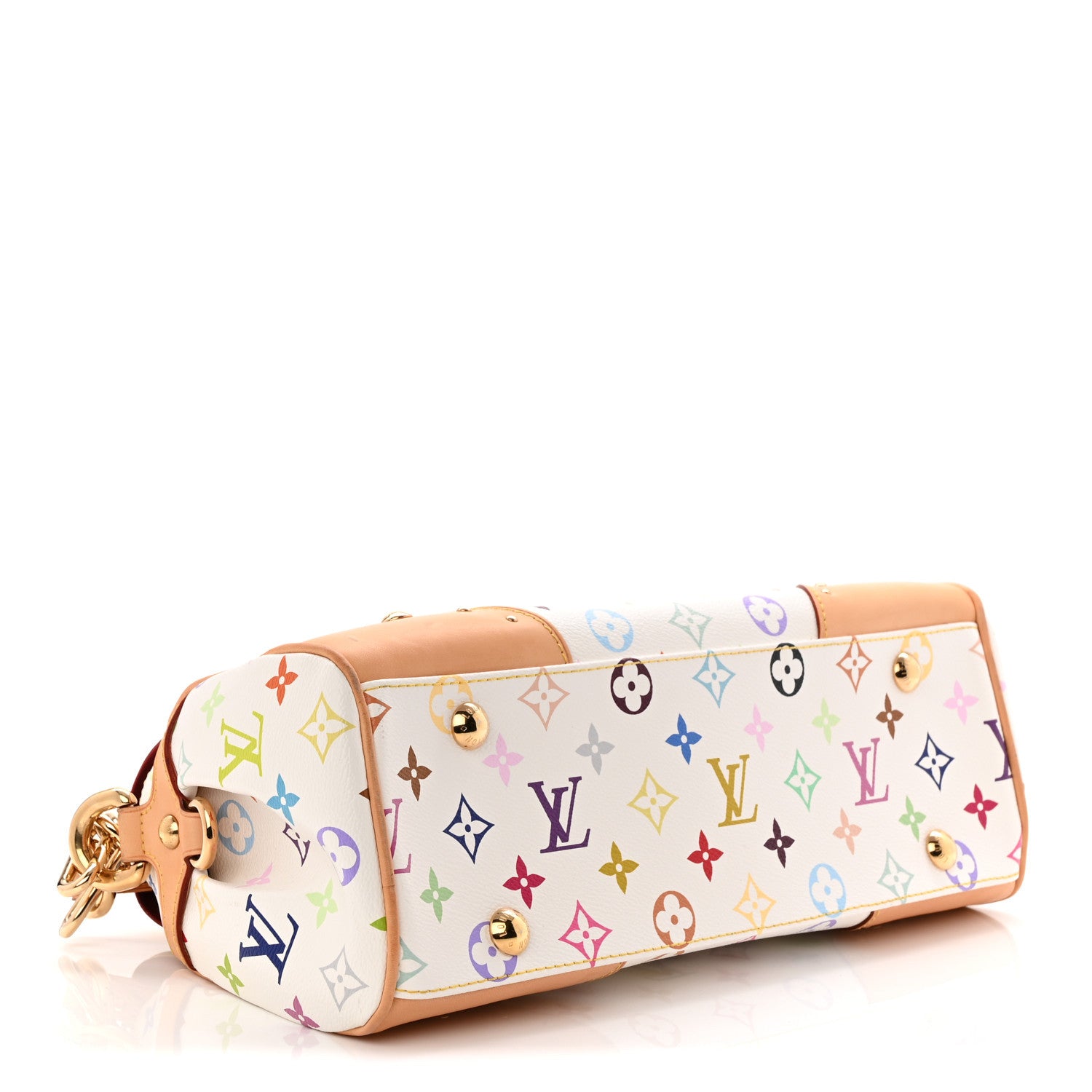 Louis Vuitton Monogram Multicolor Beverly MM White 4 of 10