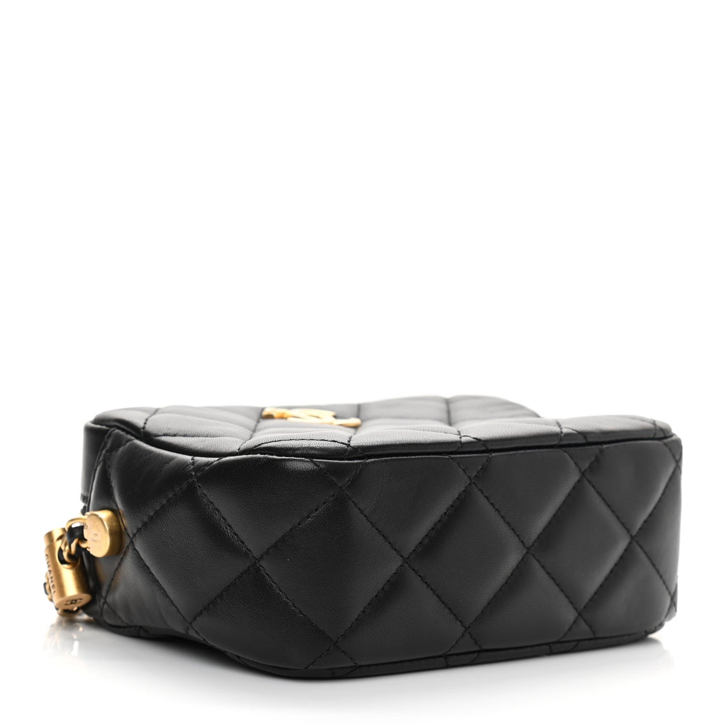 Lambskin Quilted Mini My Perfect Camera Case Black