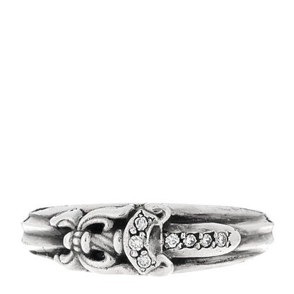 Chrome Hearts Sterling Silver Diamond Small Dagger Ring 43 2.75 1 of 5