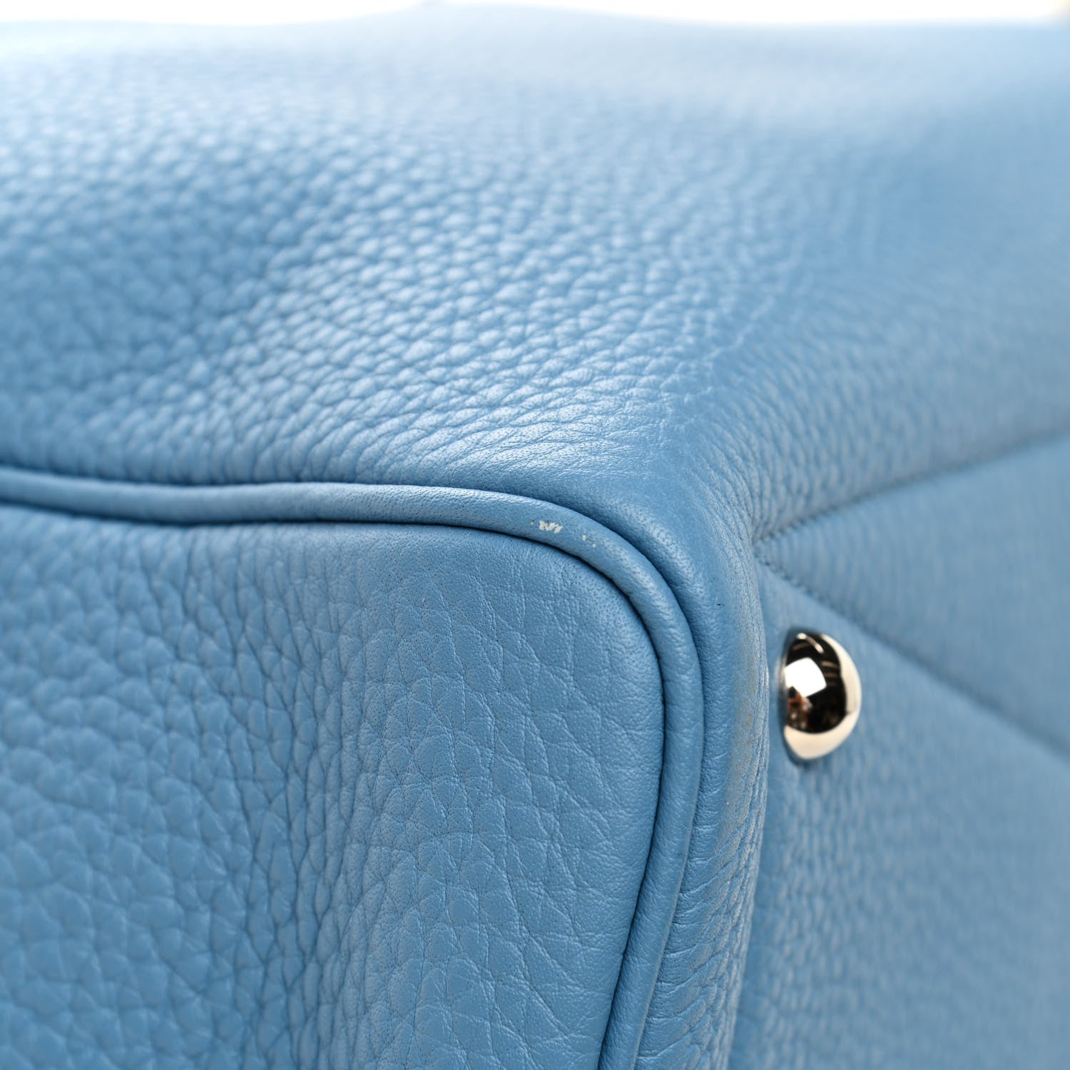 Hermes Taurillon Clemence Victoria II 35 Bleu Paradis 6 of 7