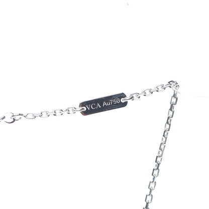 Van Cleef & Arpels 18K White Gold Diamond Small Frivole Pendant Necklace 3 of 6
