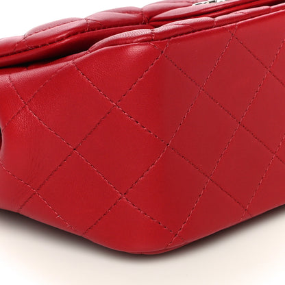 Chanel Lambskin Quilted Mini Square Flap Red 9 of 14