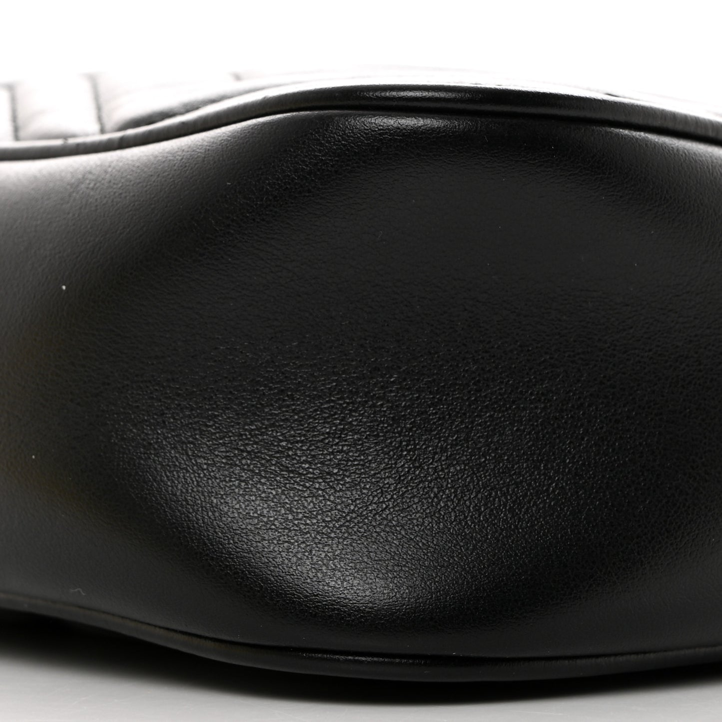 Calfskin Matelasse Small GG Marmont Chain Shoulder Bag Black