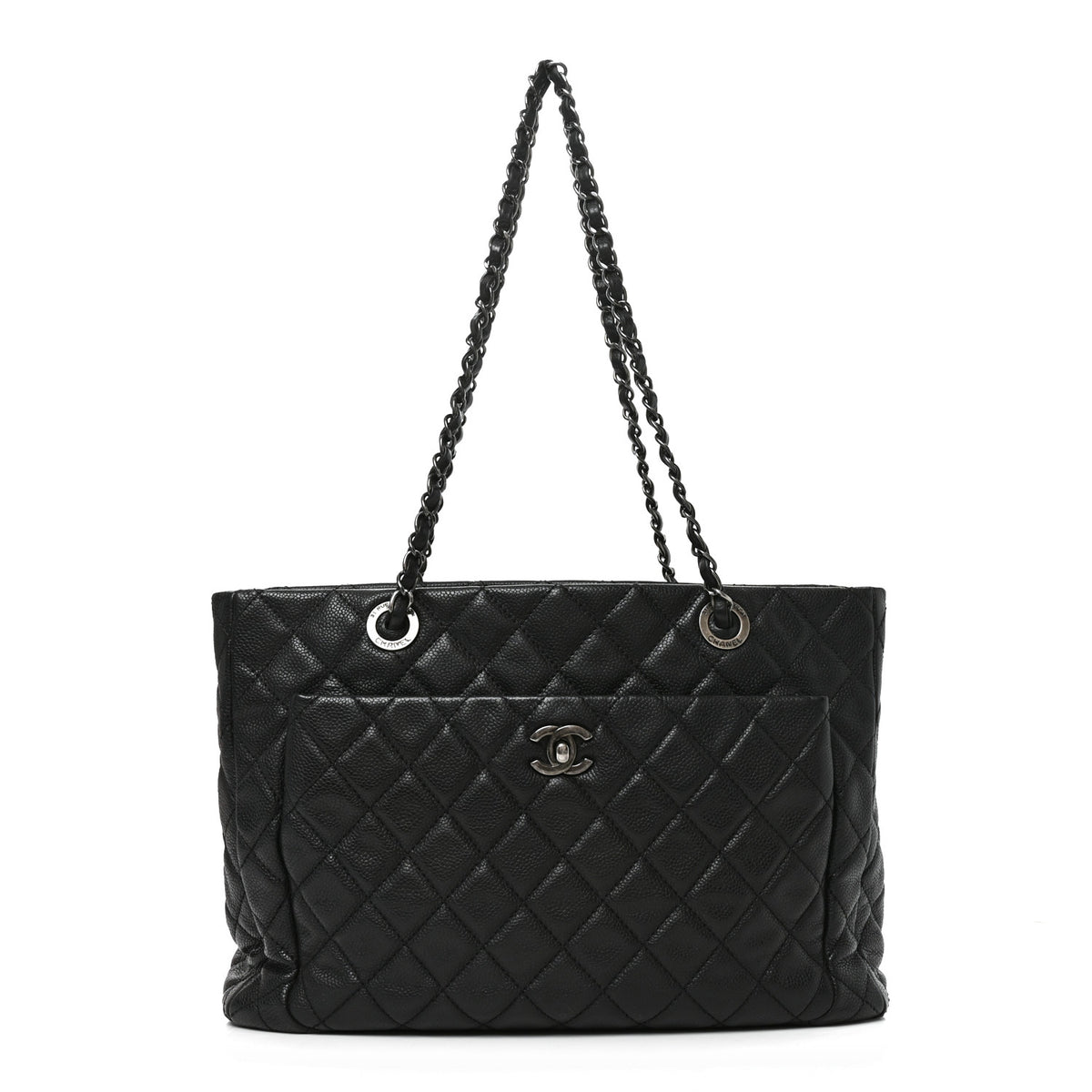 Chanel Caviar Quilted Small Shopping Tote Black 1 of 11