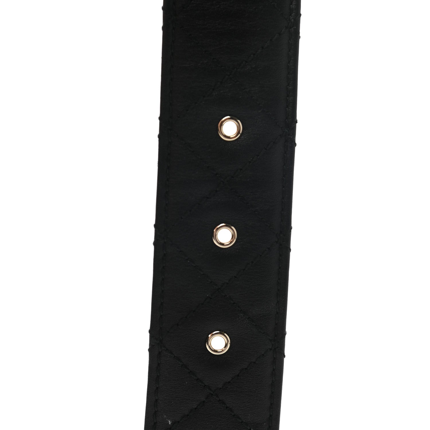 Chanel Lambskin Quilted CC Chain Belt 85 34 Black 6 of 8