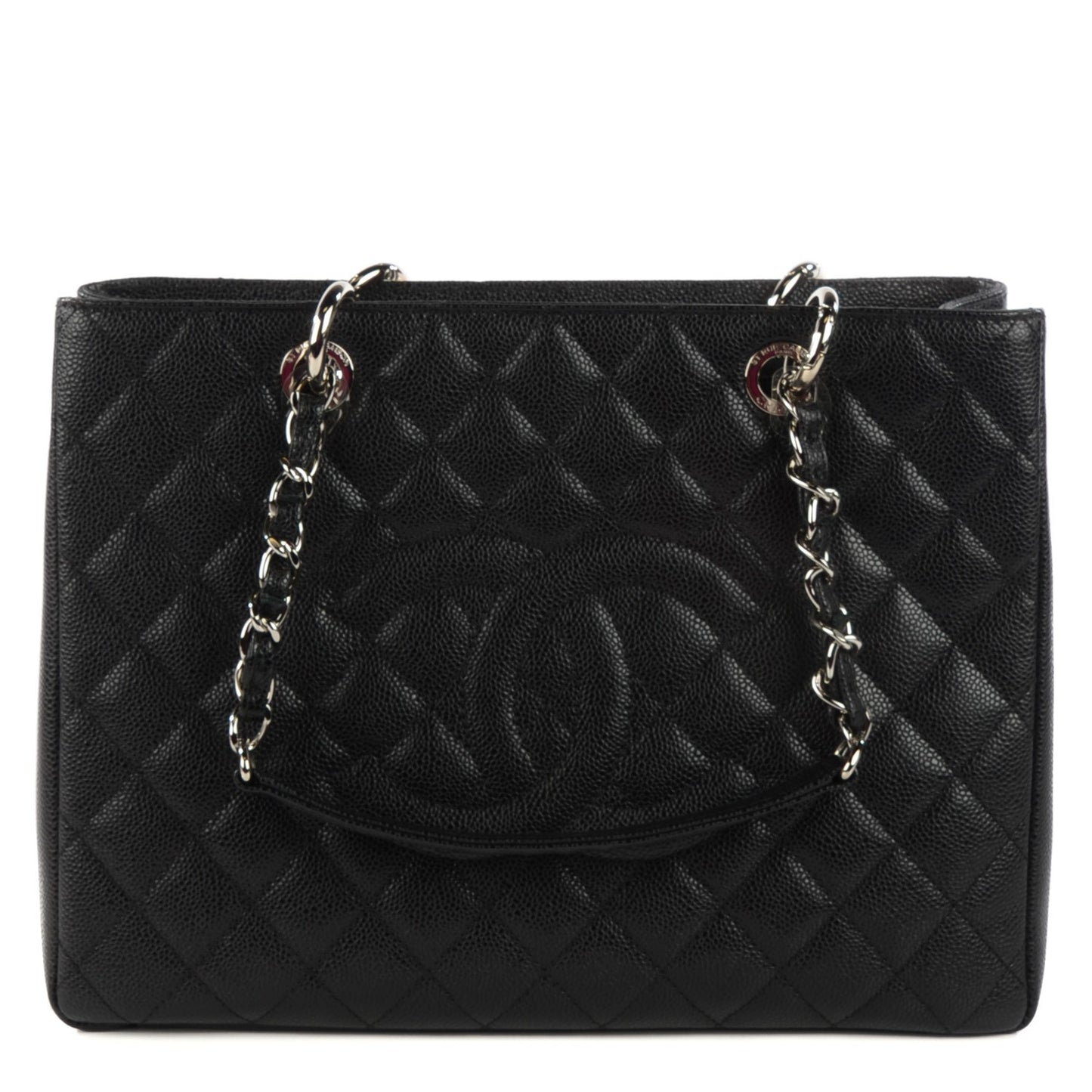 Caviar Quilted Grand Shopping Tote GST Black