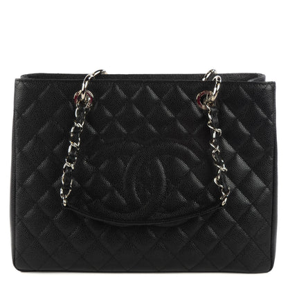 Chanel Caviar Quilted Grand Shopping Tote GST Black 1 of 7