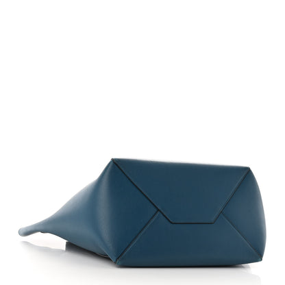 Celine Smooth Calfskin Small Tassel Cabas Phantom Deep Blue 4 of 9