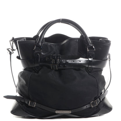 Burberry Canvas Bridle Calfskin Large Lynher Tote Black 1 of 11