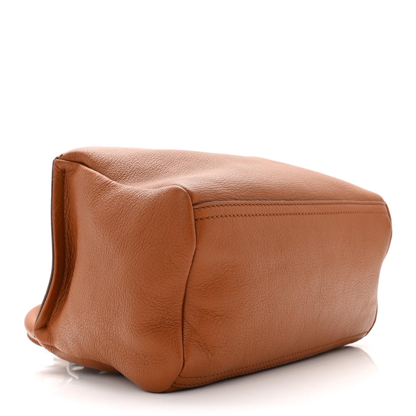 Sugar Goatskin Small Pandora Chestnut