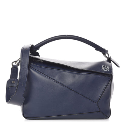 Loewe Calfskin Medium Puzzle Bag Marine 1 of 19