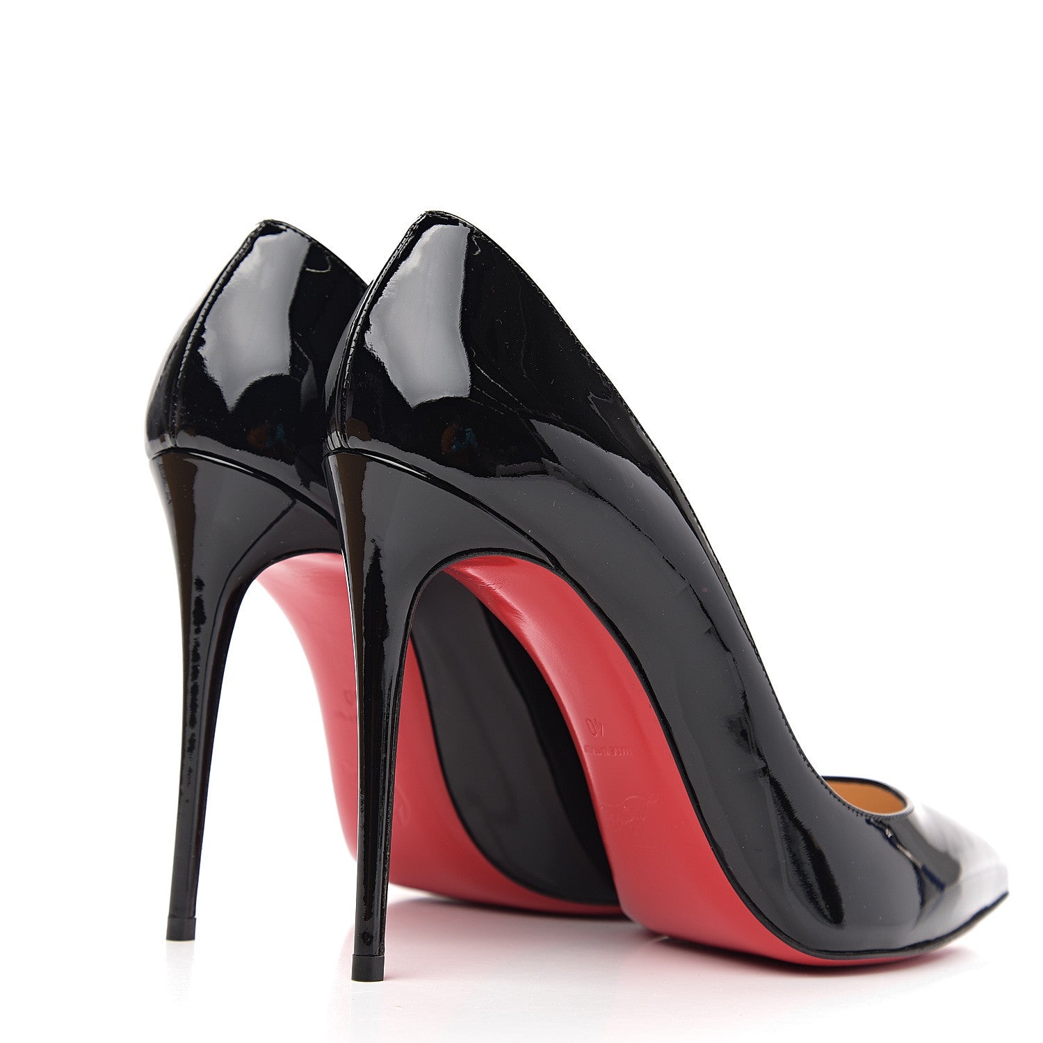 Christian Louboutin Patent Pigalle Follies 100 Pumps 40 Black 4 of 9
