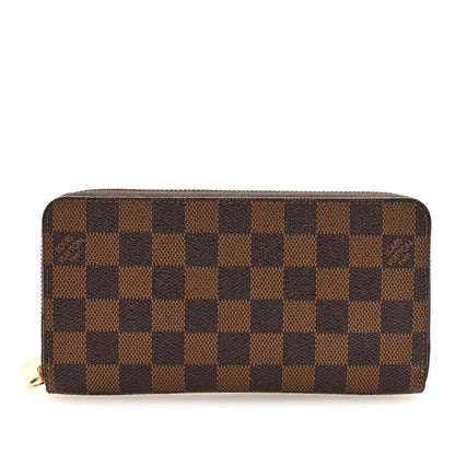 Louis Vuitton Damier Ebene Zippy Wallet Rose Ballerine 1 of 6