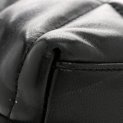 Saint Laurent Lambskin Quilted Toy Loulou Puffer Monogram Monochrome Chain Satchel Black 12 of 12