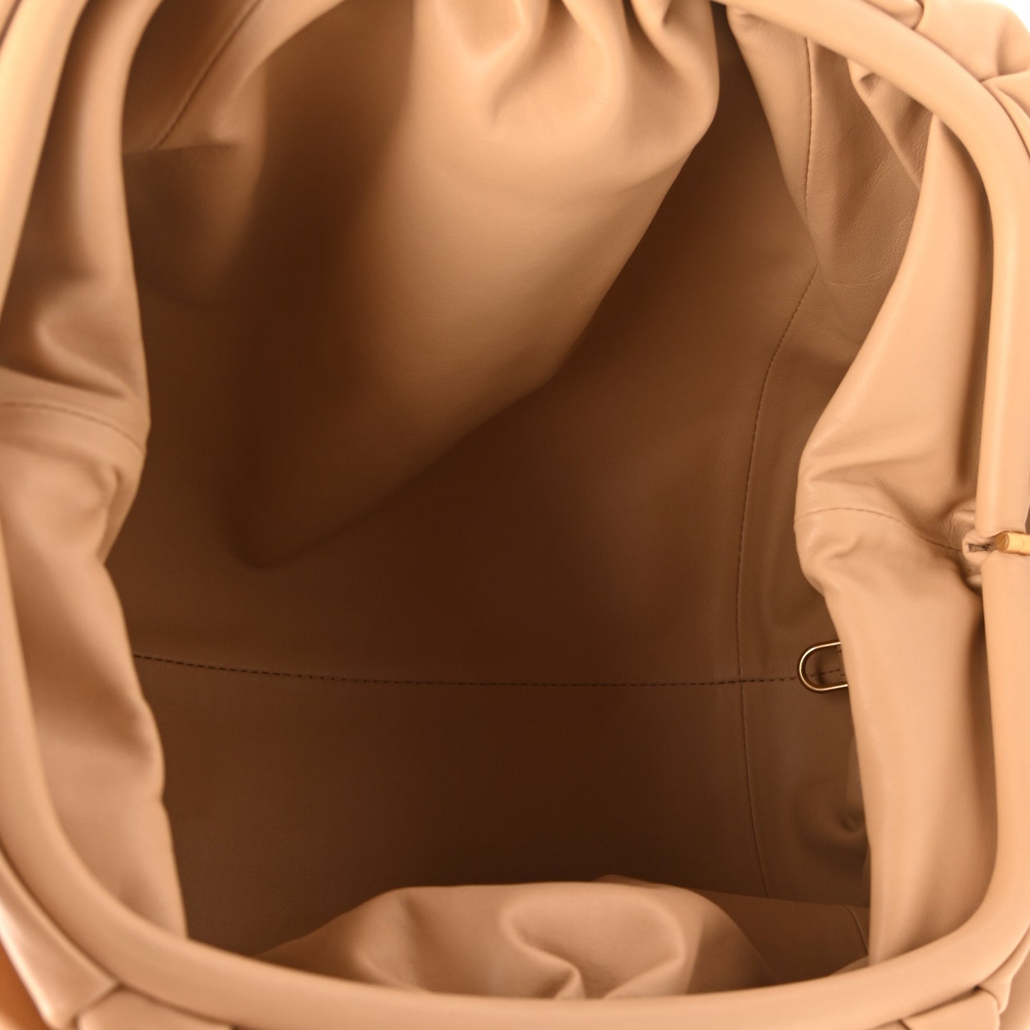 Smooth Butter Calf The Pouch Oversized Clutch Nude