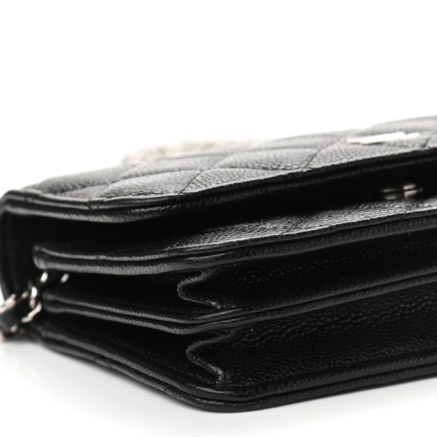 Chanel Caviar Quilted Mini Wallet On Chain WOC Black 10 of 12