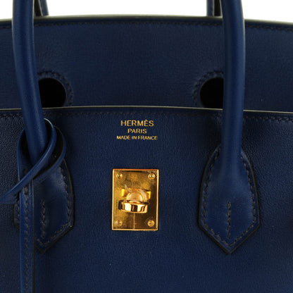 Hermes Swift Birkin 25 Bleu Saphir 10 of 21