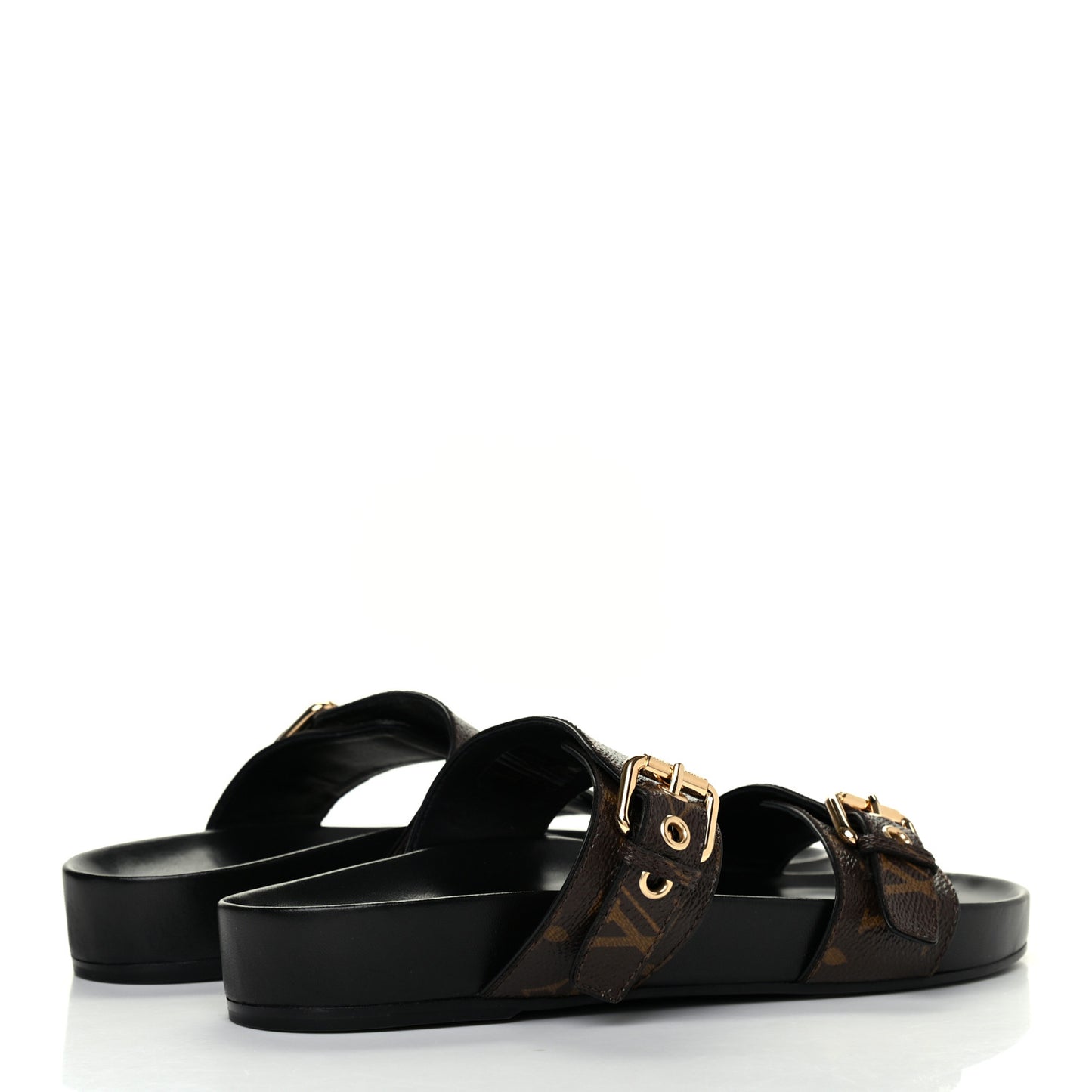 Monogram Bom Dia Mule Sandals 39 Black
