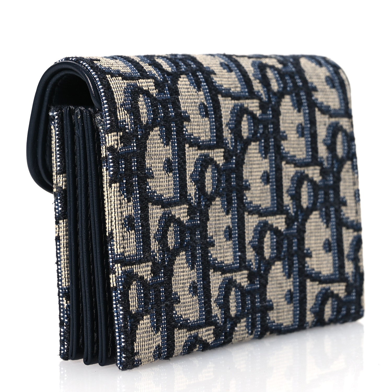 Christian Dior Oblique Saddle 5-Gusset Card Holder Blue 3 of 11