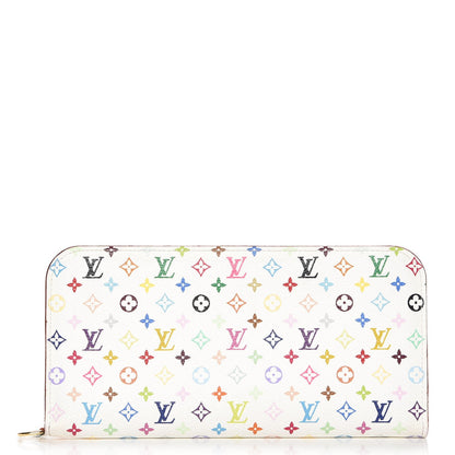 Louis Vuitton Monogram Multicolor Insolite Wallet White Litchi 1 of 8